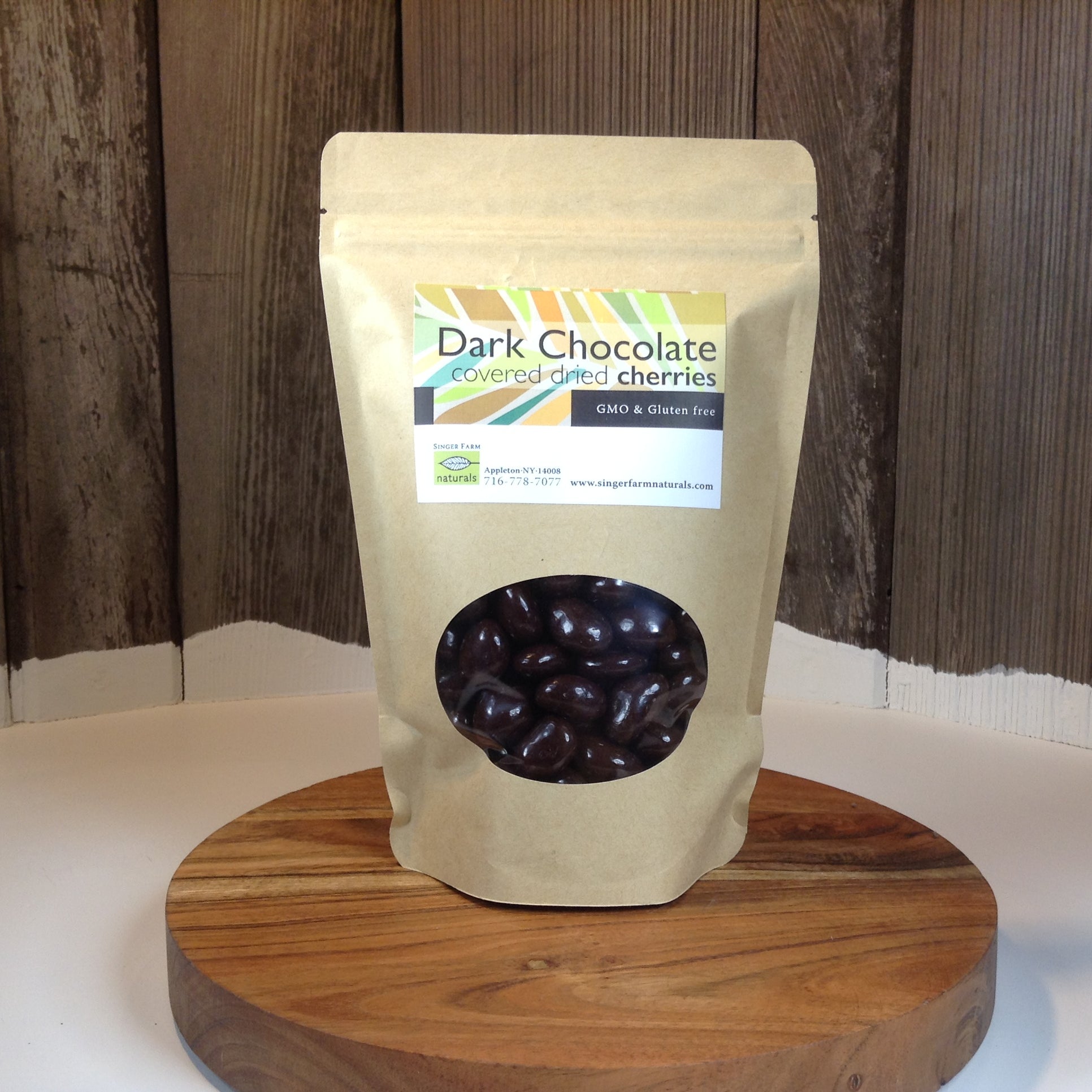 Dark Chocolate Covered Cherries — Singer Farm Naturals